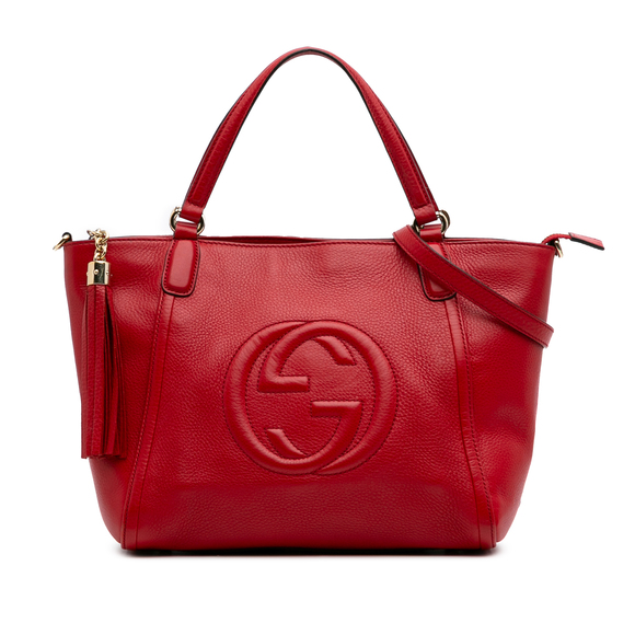 Pre-Loved Gucci Small Leather Soho Cellarius Satchel - Picture 1 of 10